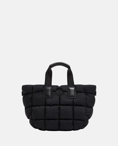 Moncler Waterproof Mini Caradoc Tote Bag In Black