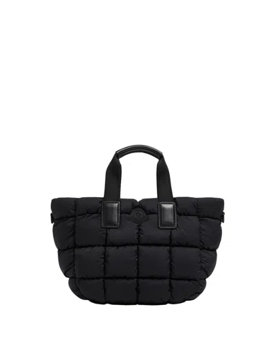 Moncler Waterproof Mini Caradoc Tote Bag In Black