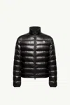 Moncler Water-repellent Micro Ripstop Down-filled Jacket With Drawstring Hem In Brown