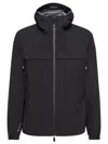 Moncler Shipton Hooded Packable Gore-tex Shell Jacket In Animal Print