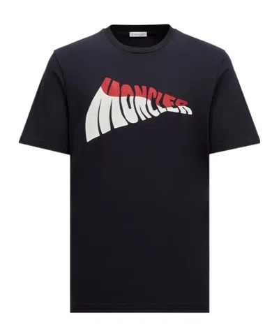 MONCLER MONCLER LOGO PRINTED CREWNECK T-SHIRT