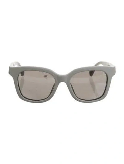 Pre-owned Moncler Wayfarer Mirrored Sunglasses In White