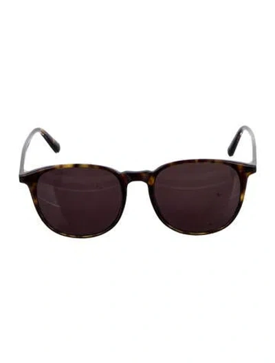 Pre-owned Moncler Wayfarer Tinted Sunglasses In Black