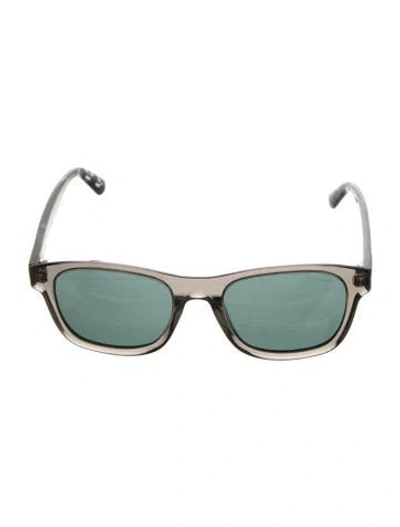 Pre-owned Moncler Wayfarer Tinted Sunglasses In Black