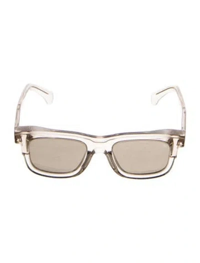 Pre-owned Moncler Wayfarer Tinted Sunglasses In Clear/neutrals