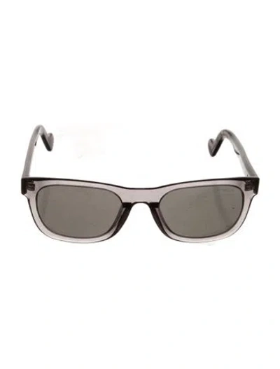 Pre-owned Moncler Wayfarer Tinted Sunglasses In Gray