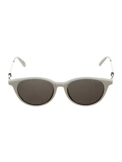 Pre-owned Moncler Wayfarer Tinted Sunglasses In White