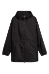 Moncler Airella Zip-up Parka In Black