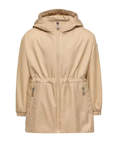 Moncler Wete Hooded Parka Jacket In Neutral
