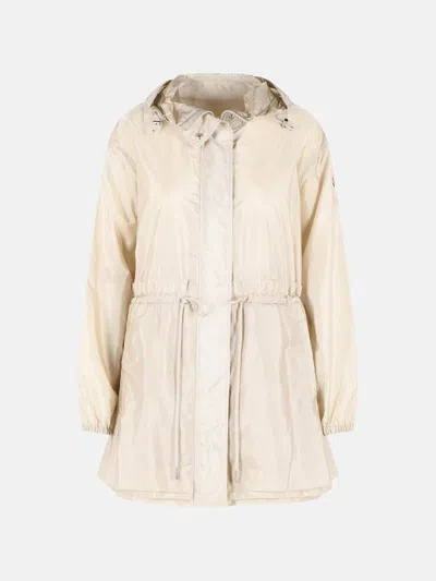 Moncler 'weteau' Cream Polyamide Jacket In Neutral