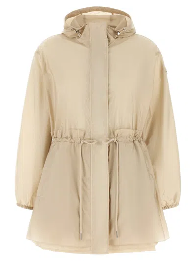 Moncler Weteau Puffer Jackets Beige In Neutral