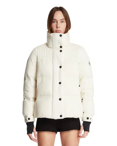 MONCLER WHITE ANGLIN PADDED SKI JACKET