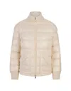 MONCLER WHITE ARCELOT SHORT DOWN JACKET