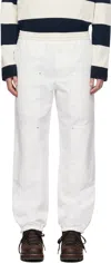 Moncler White Archivio Creativo Cp Trousers In 038 - White