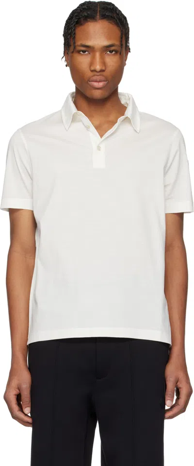 Moncler White Archivio Ss Polo In 34