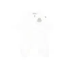 Moncler White Babygrow For Baby Boy With Logo In White