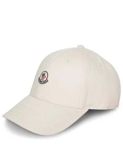 Moncler White Baseball Cap