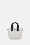 Moncler Caradoc Padded Top-handle Shoulder Bag In White