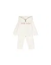 Moncler White Chenille Tracksuit With Logo