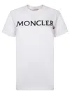 Moncler Logo-embroidered Crewneck T-shirt In White