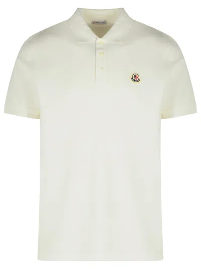 Moncler Ss Polo Polo Shirt White
