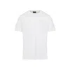 Moncler White Cotton T-shirt With Three-dimensional Logo In White