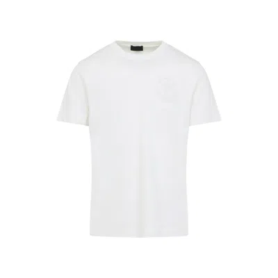 MONCLER MONCLER WHITE COTTON SHORT SLEEVES T-SHIRT