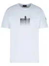 Moncler Gradient Logo T-shirt In White