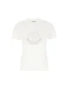 Moncler White Cotton T-shirt In White