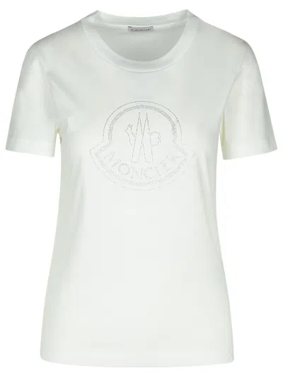 Moncler White Cotton T-shirt