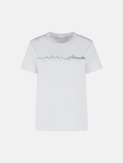 Moncler White Cotton T-shirt