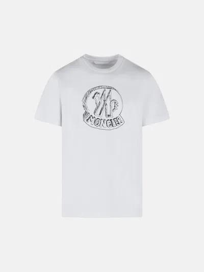 Moncler White Cotton T-shirt In Multi