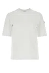 MONCLER MONCLER WHITE COTTON T-SHIRT