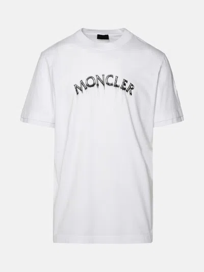 Moncler White Cotton T-shirt