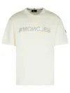 Moncler White Cotton T-shirt In White