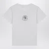 Moncler White Cotton T-shirt With Embroidered Heart In White