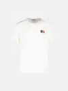 Moncler Short Sleeve Jersey T Shirt Tricolor Collar In Multi