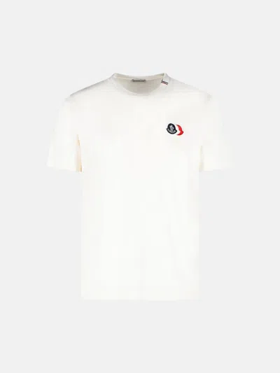 MONCLER WHITE COTTON T-SHIRT