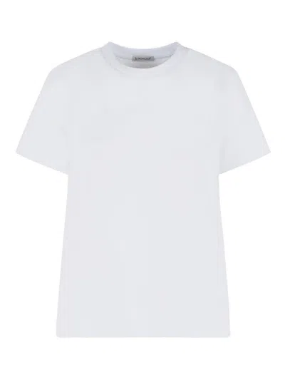 MONCLER WHITE COTTON T-SHIRT