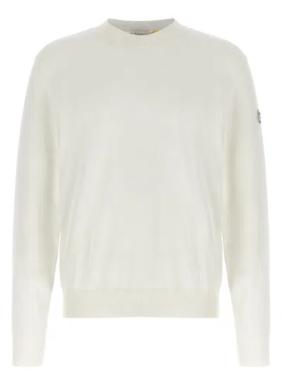 Moncler White Crewneck Printed Sweater