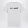 Moncler White Crewneck T-shirt With Logo Print In White