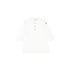 Moncler White Dress For Baby Girl With Logo In White