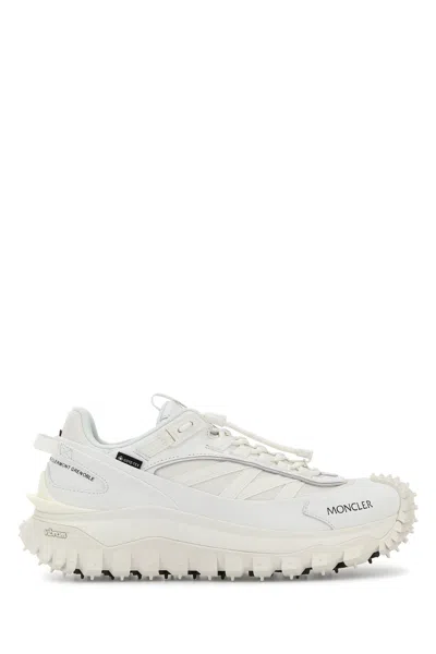 MONCLER WHITE FABRIC TRAILGRIP GTX SNEAKERS