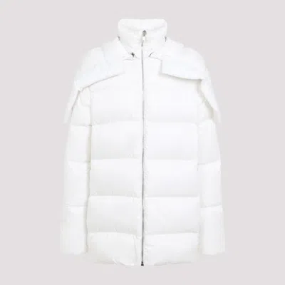 Moncler White Hooded Cyclopic Jacket