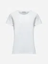 Moncler White Jersey Logo Patch T-shirt