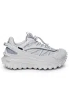 MONCLER MONCLER WHITE LEATHER BLEND SNEAKERS