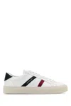 Moncler Low Top Sneakers Featuring Contrasting Panels In White