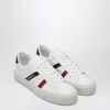 Moncler Petit Monaco Leather Sneakers In Yellow