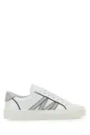 Moncler White Leather Monaco2 Sneakers