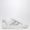 Moncler White Leather Monaco2 Sneakers